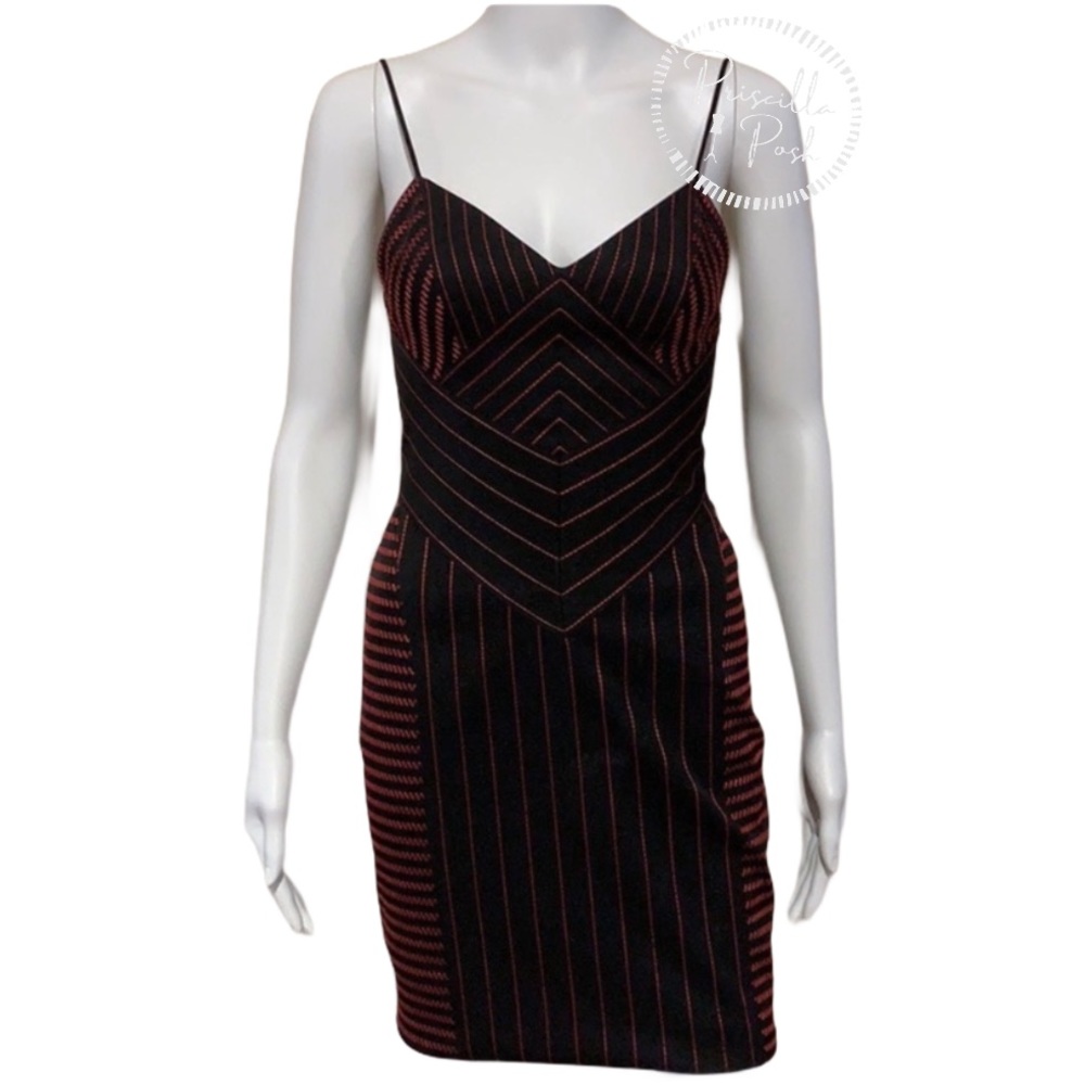 Alexander Wang Black Dress With Red Detail Bodycon - Picture 4 of 16